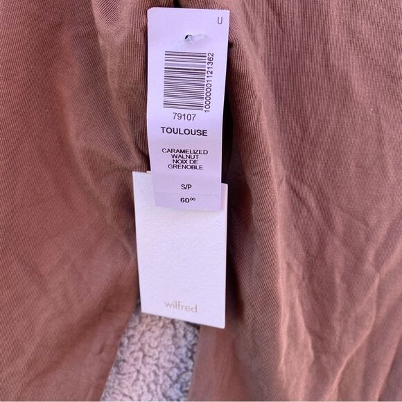 NEW Wilfred Toulouse Caramelized Walnut Noix De Grenoble Thong Bodysuit Sz S - Picture 8 of 11